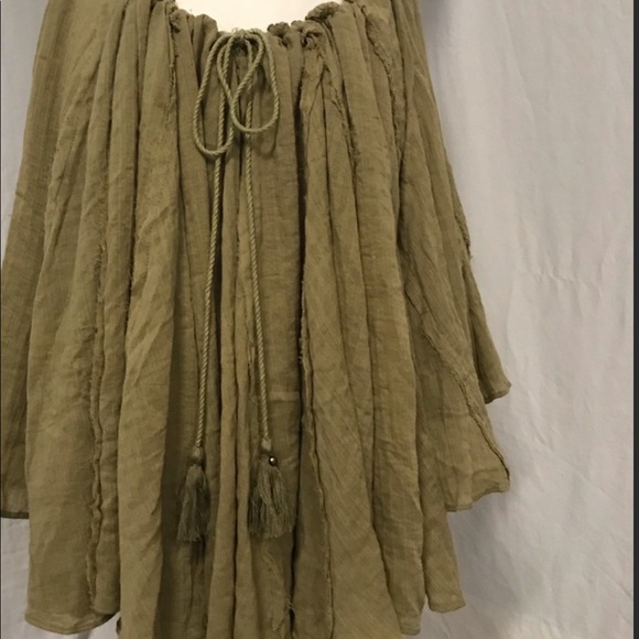 NWOT Free People Catching Rays Moss Halter Dress M - Picture 6 of 9